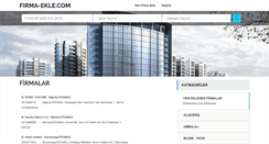 Desktop Screenshot of firma-ekle.com